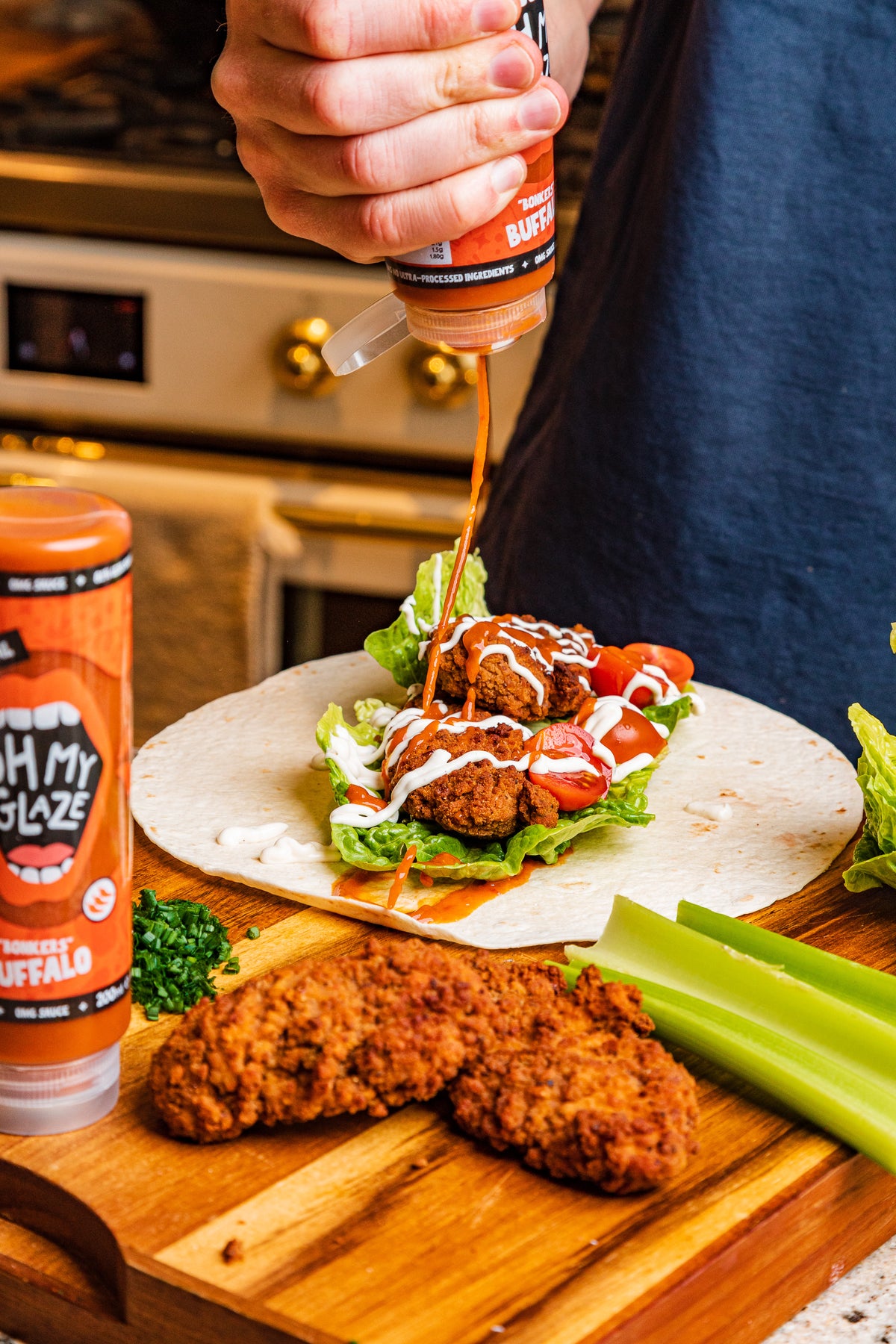 Crispy Buffalo Chicken Wraps